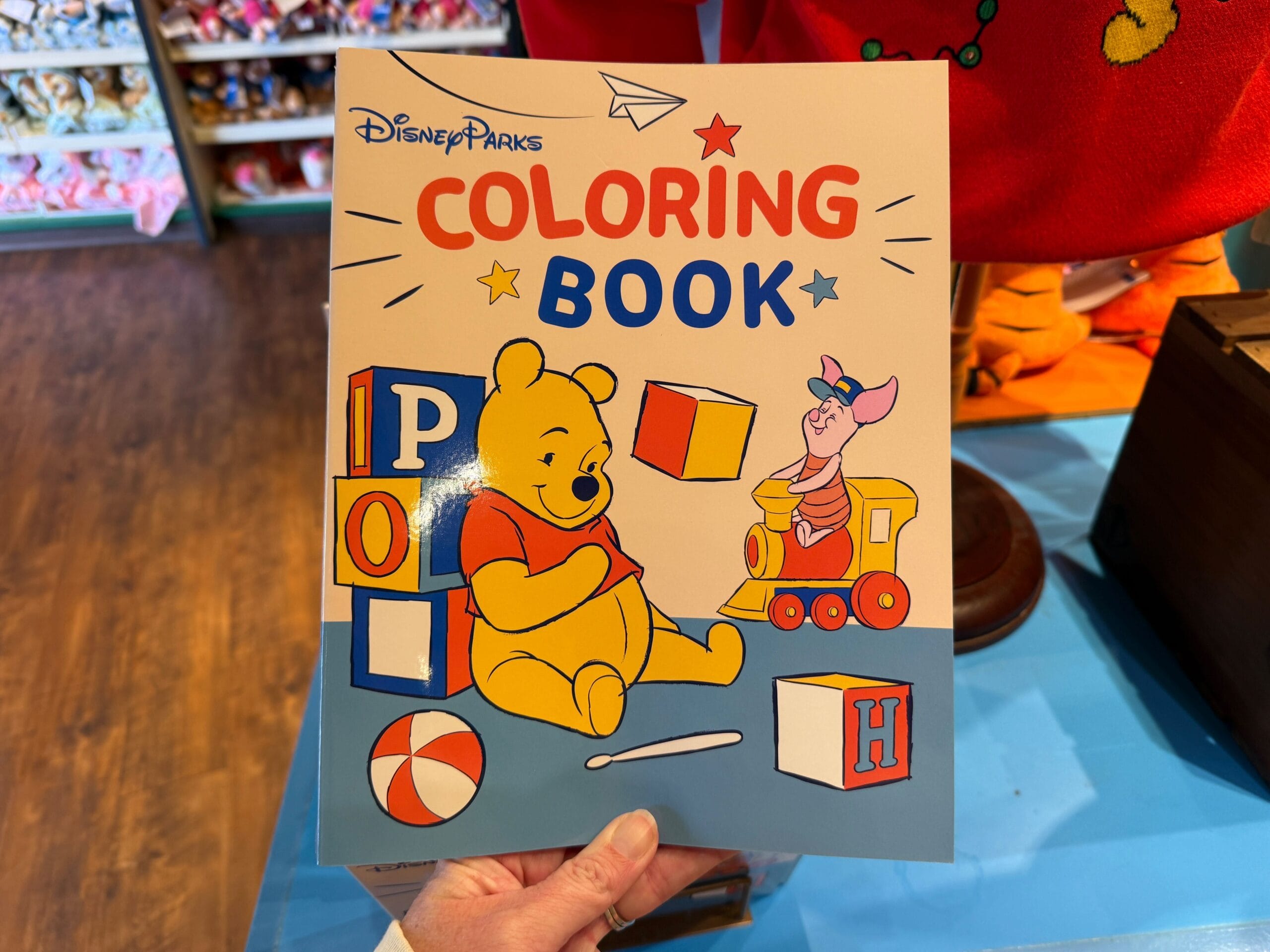 Front cover of the Winnie the Pooh coloring book.