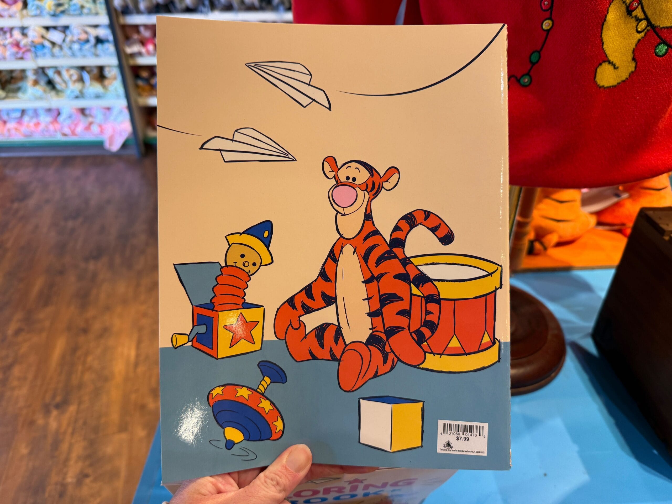 Back cover of the Winnie the Pooh coloring book.