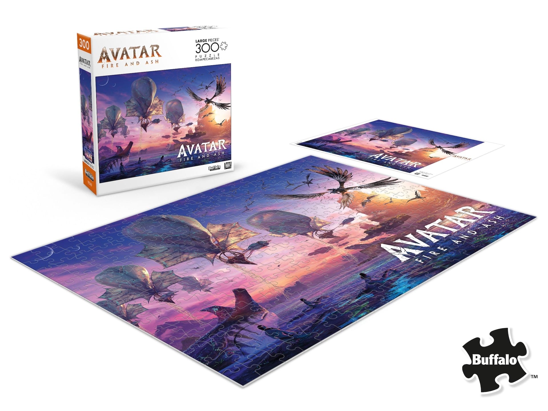 Coming soon to Walmart and Target is Buffalo Games' Avatar: Fire and Ash 300 Oversized Piece Jigsaw Puzzle.