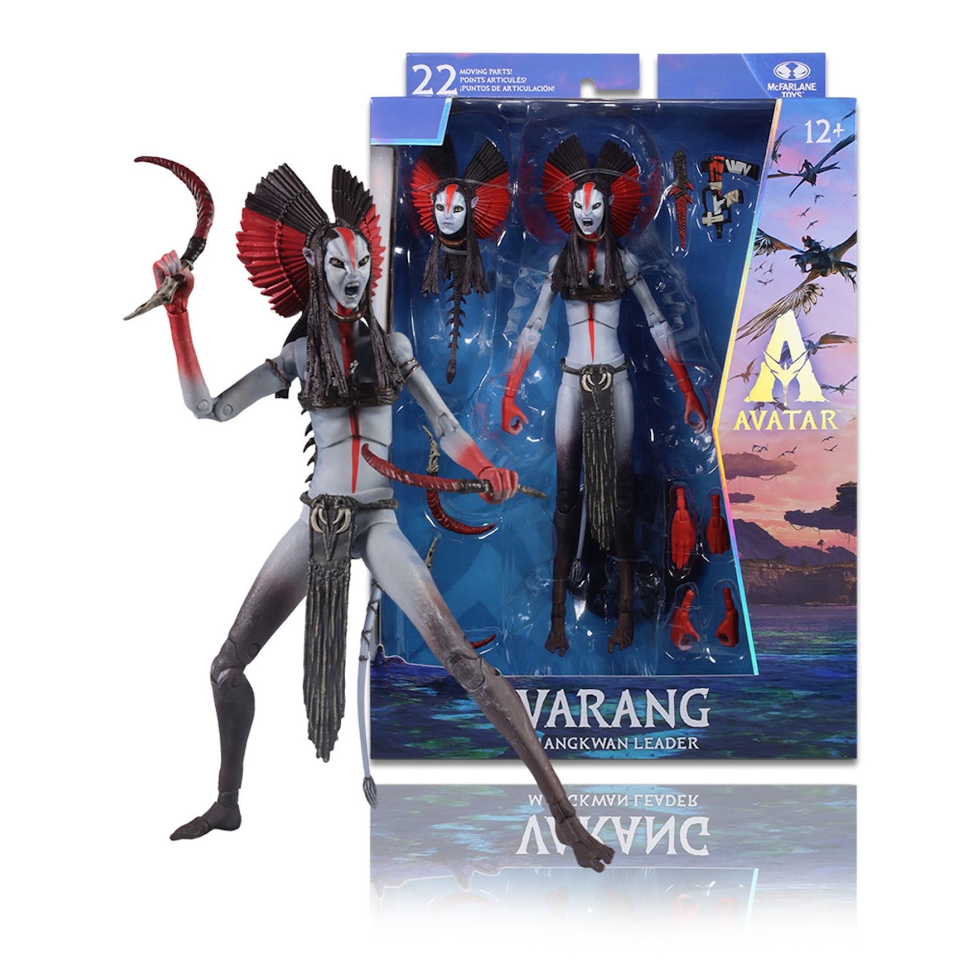 A new collection of Avatar figures from McFarlane Toys features Neytiri in her Omatikaya warrior outfit, Quaritch’s banshee, and the new villain, Varang.