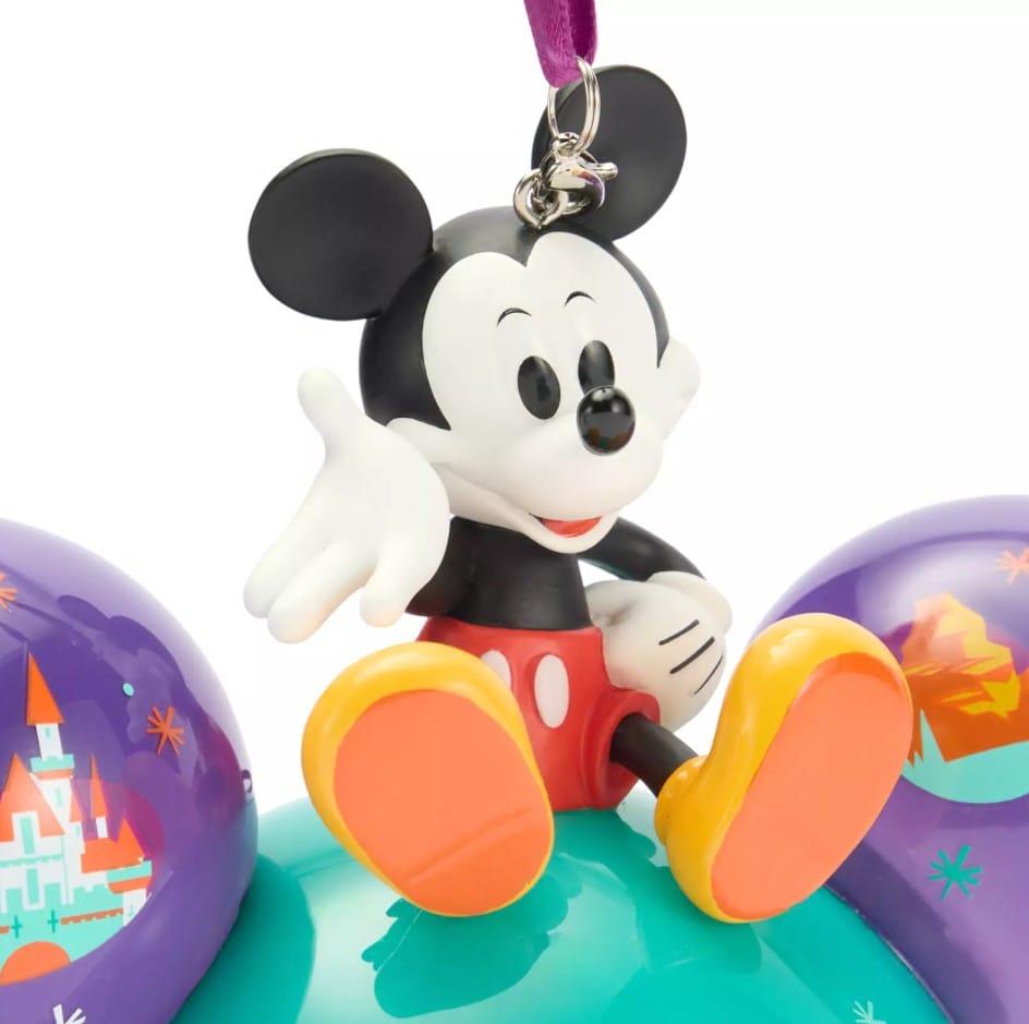 The icon glass ball ornament is topped by a sculpted Mickey figure and a glittering 2026 logo.