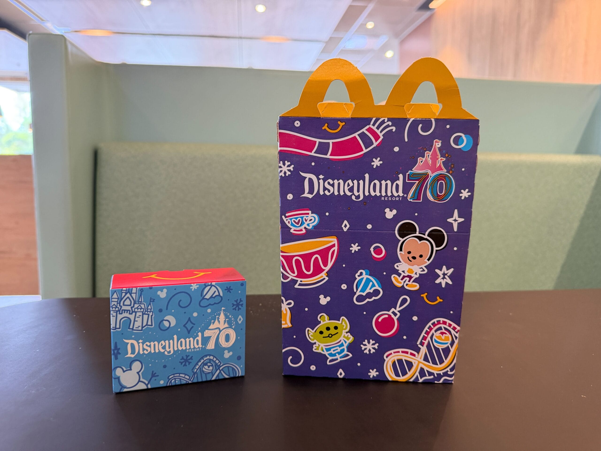 The Disneyland 70th anniversary Happy Meal Toys have arrived at McDonald's locations across the country.