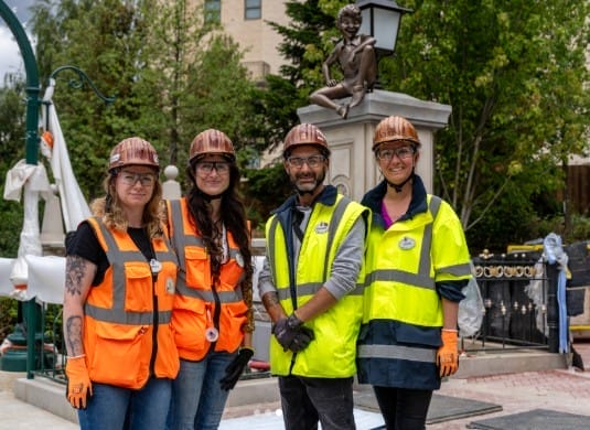peter pan statue gazebo garden
