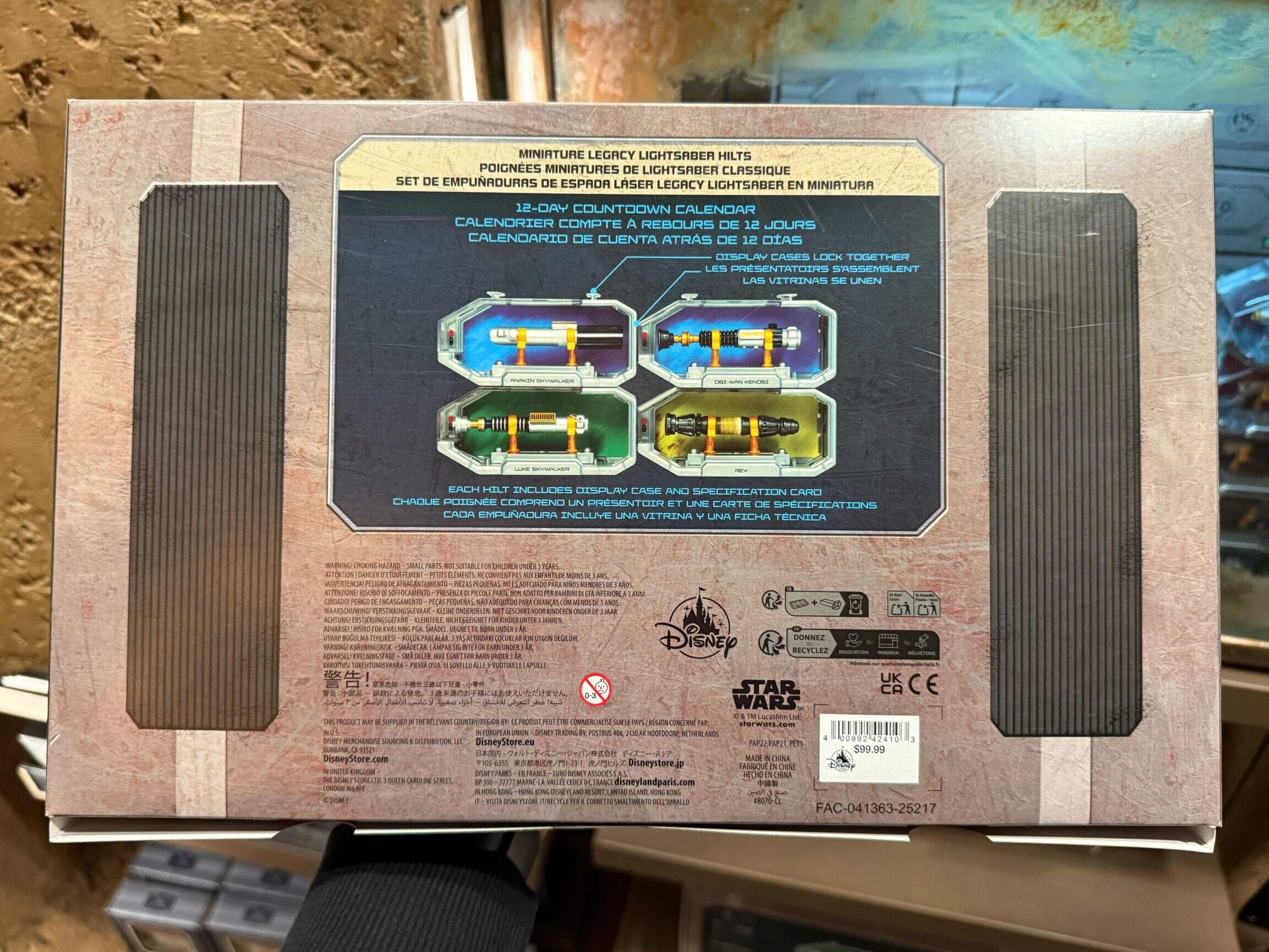 Miniature Legacy LIGHTSABER Hilts Countdown Calendar