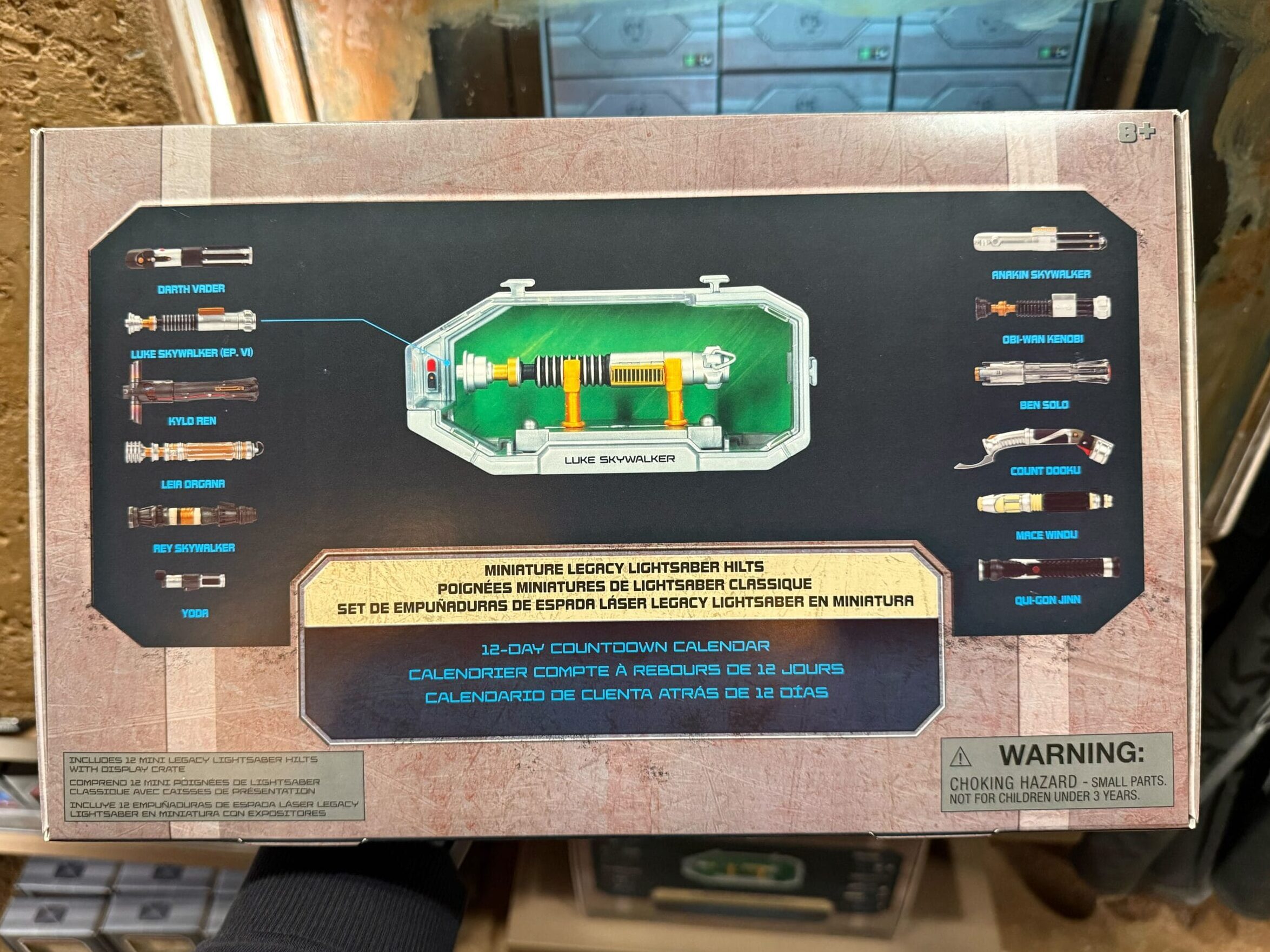 Miniature Legacy LIGHTSABER Hilts Countdown Calendar