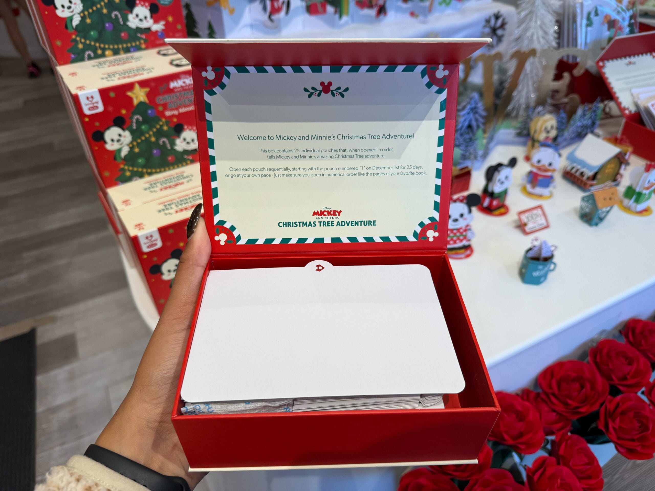 Mickey & Friends Christmas Tree Adventure Story Advent Calendar inside of box