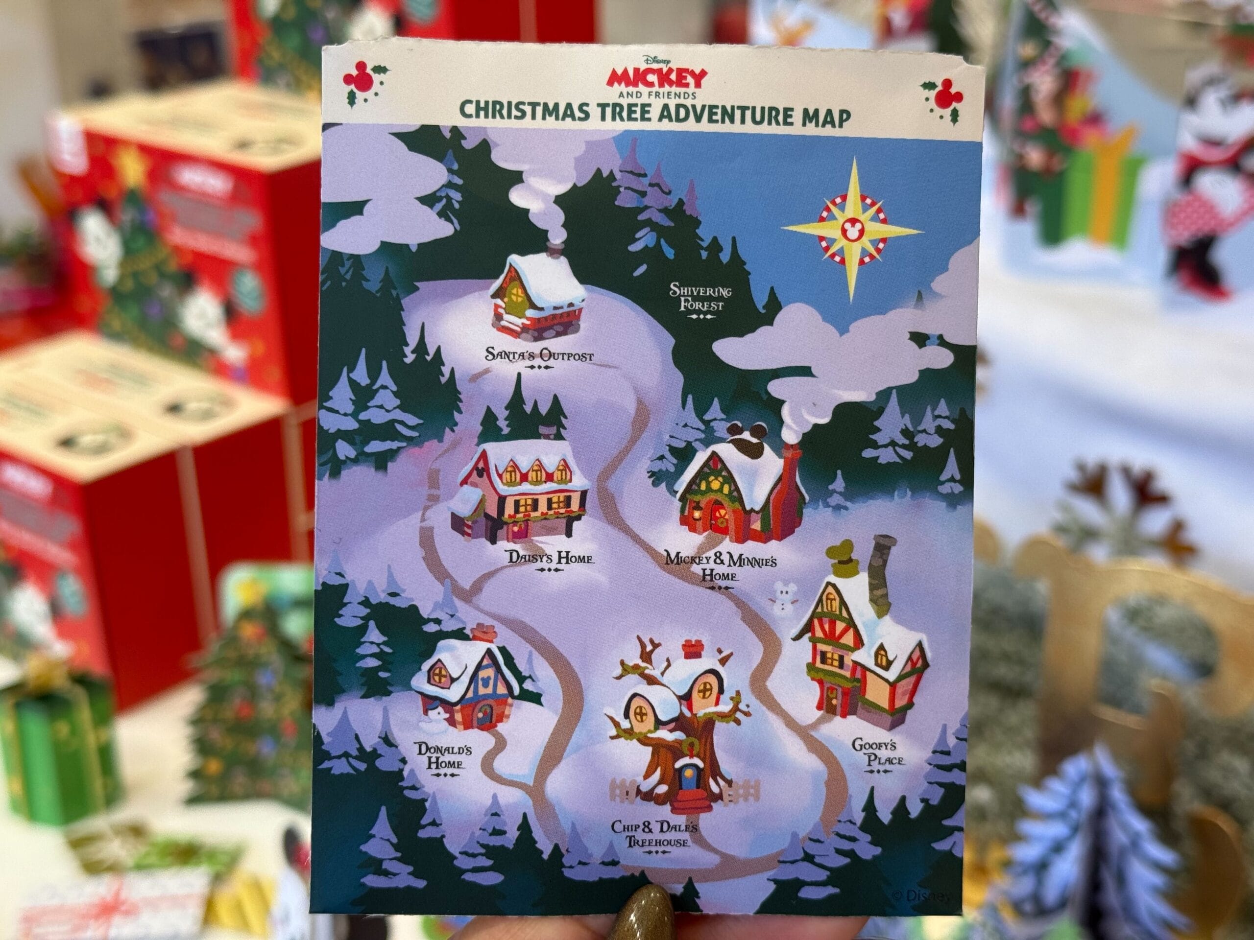 Mickey & Friends Christmas Tree Adventure Story Advent Calendar map