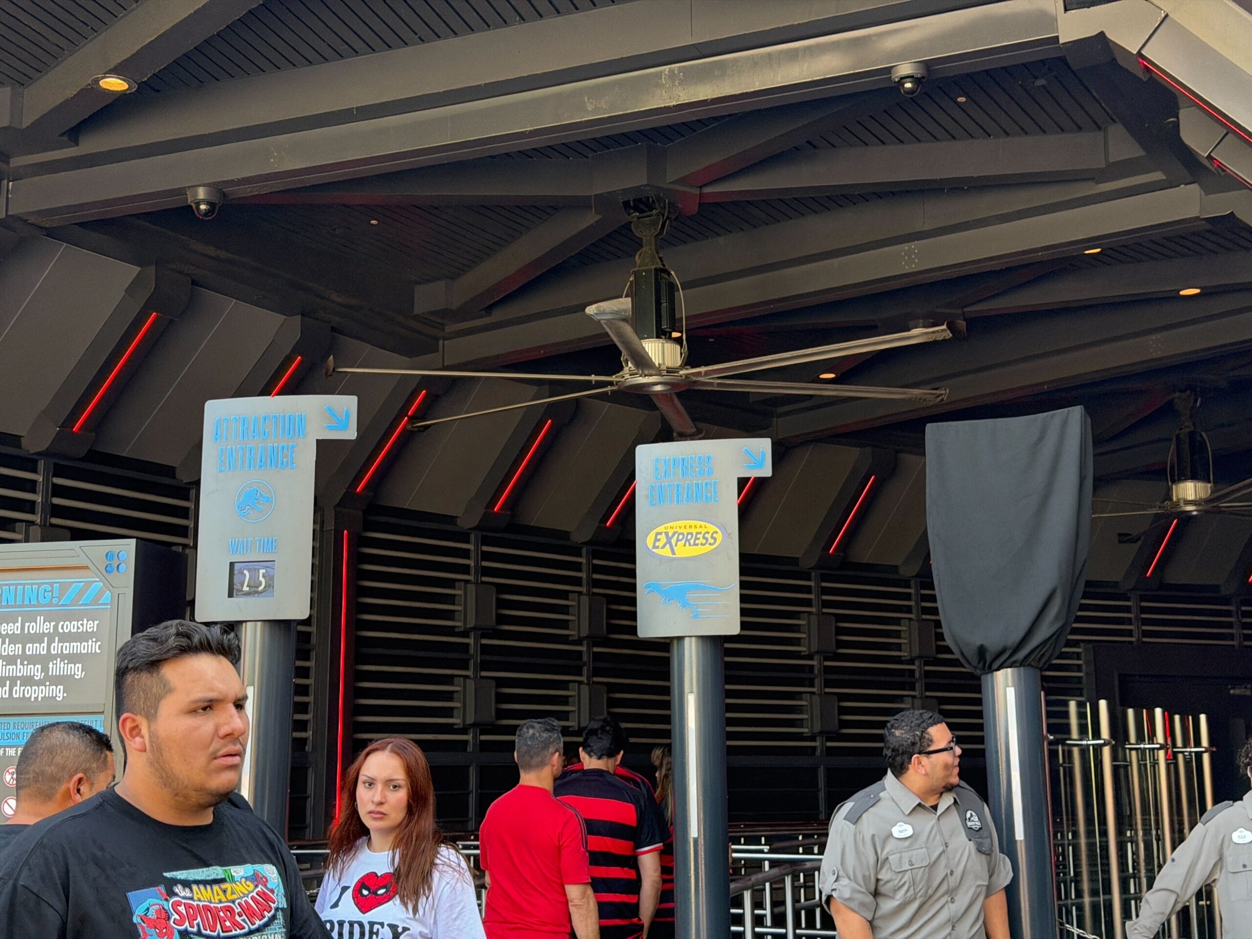 Velocicoaster at Islands of Adventure has closed the single rider line