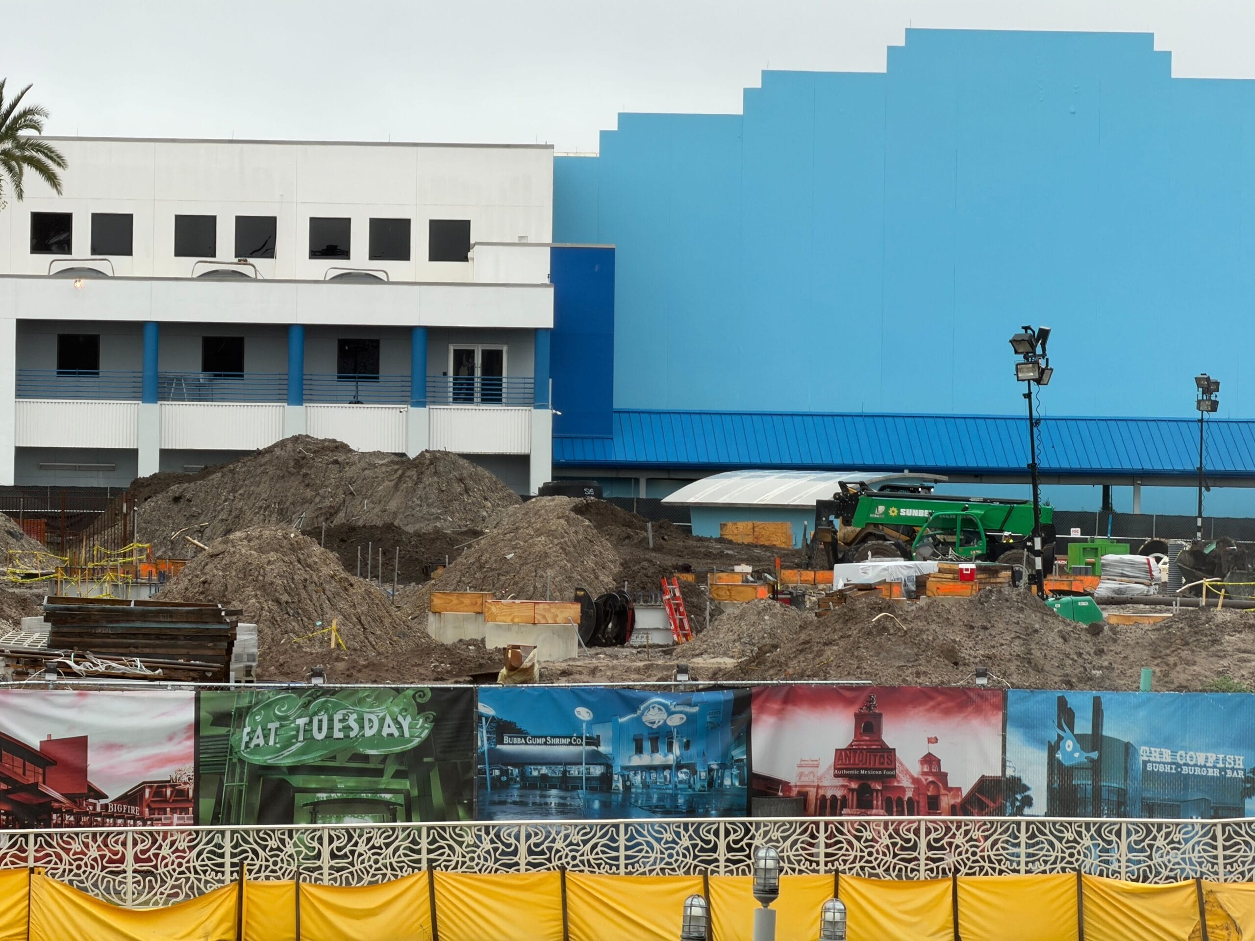Construction site of demolished Rip Ride Rockit at Universal Orlando Resort