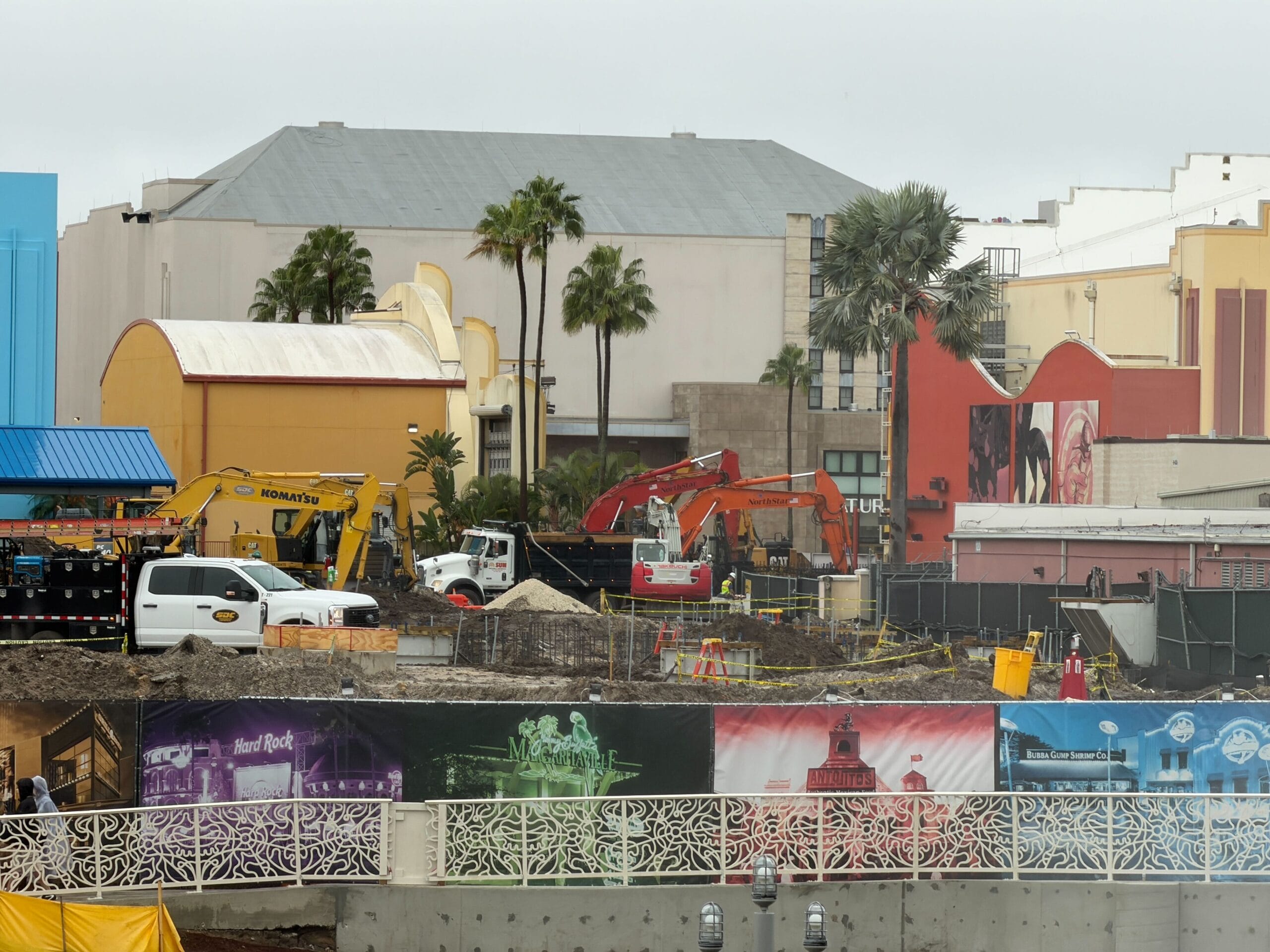 Construction site of demolished Rip Ride Rockit at Universal Orlando Resort