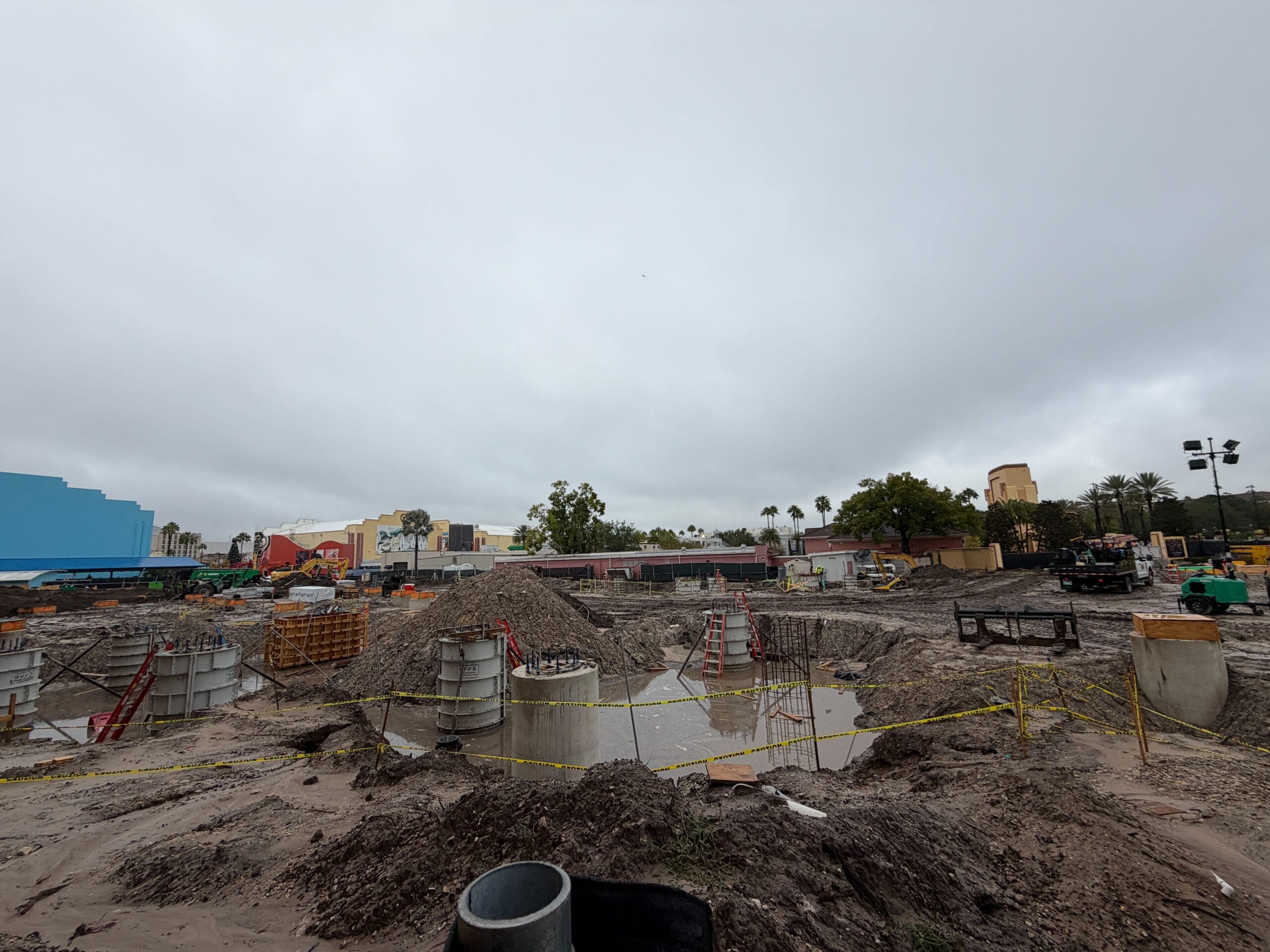 Construction site of demolished Rip Ride Rockit at Universal Orlando Resort