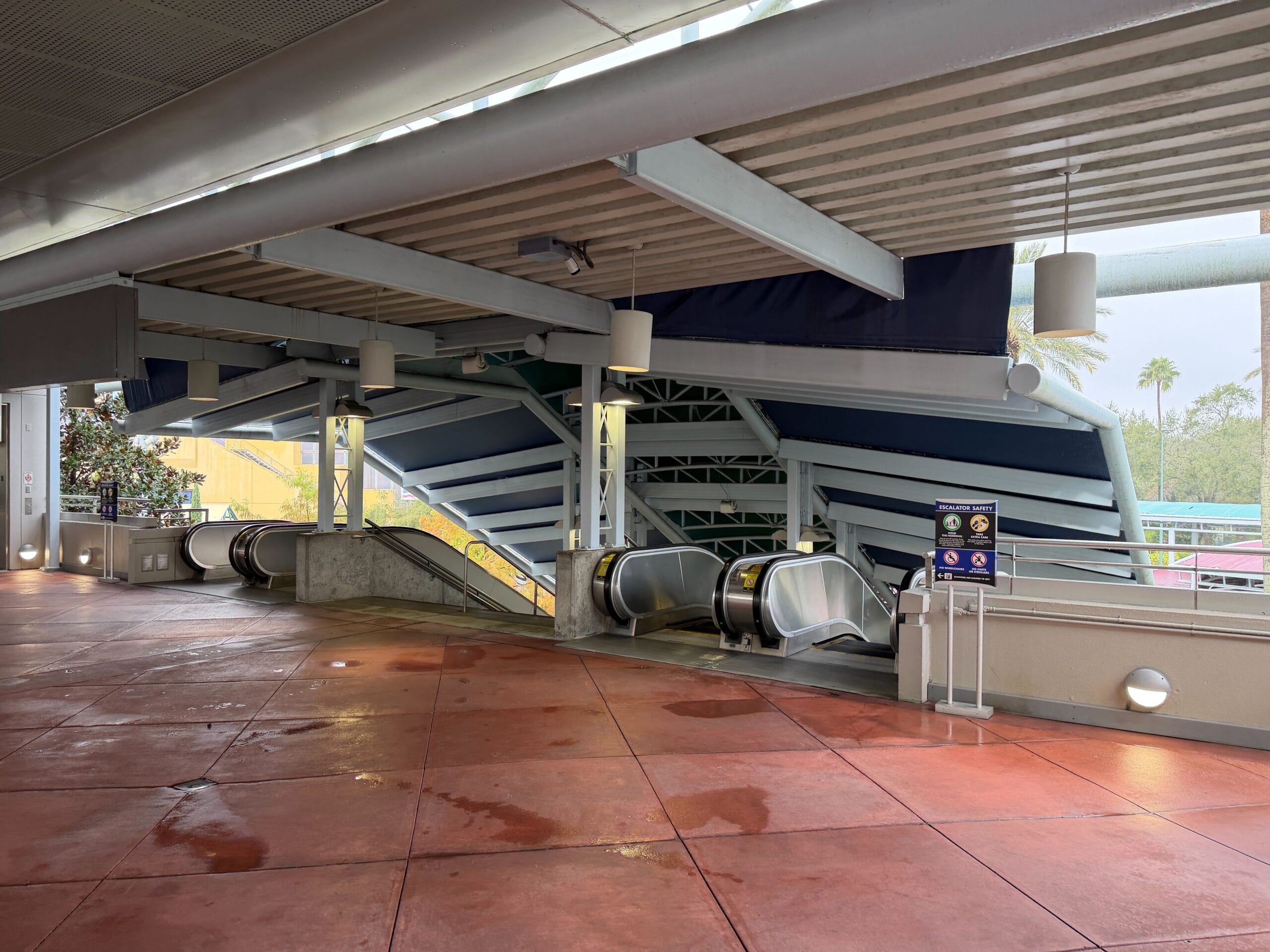 We saw no significant changes in the area, so assume they were up for a refurbishment of the escalators.