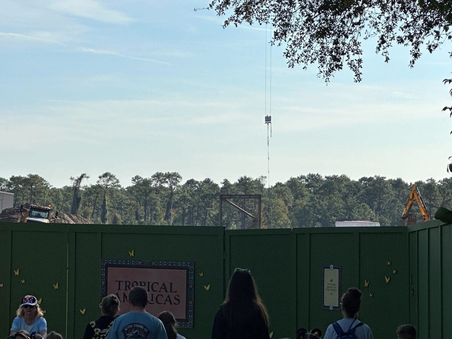 Encanto ride vertical construction at Animal Kingdom