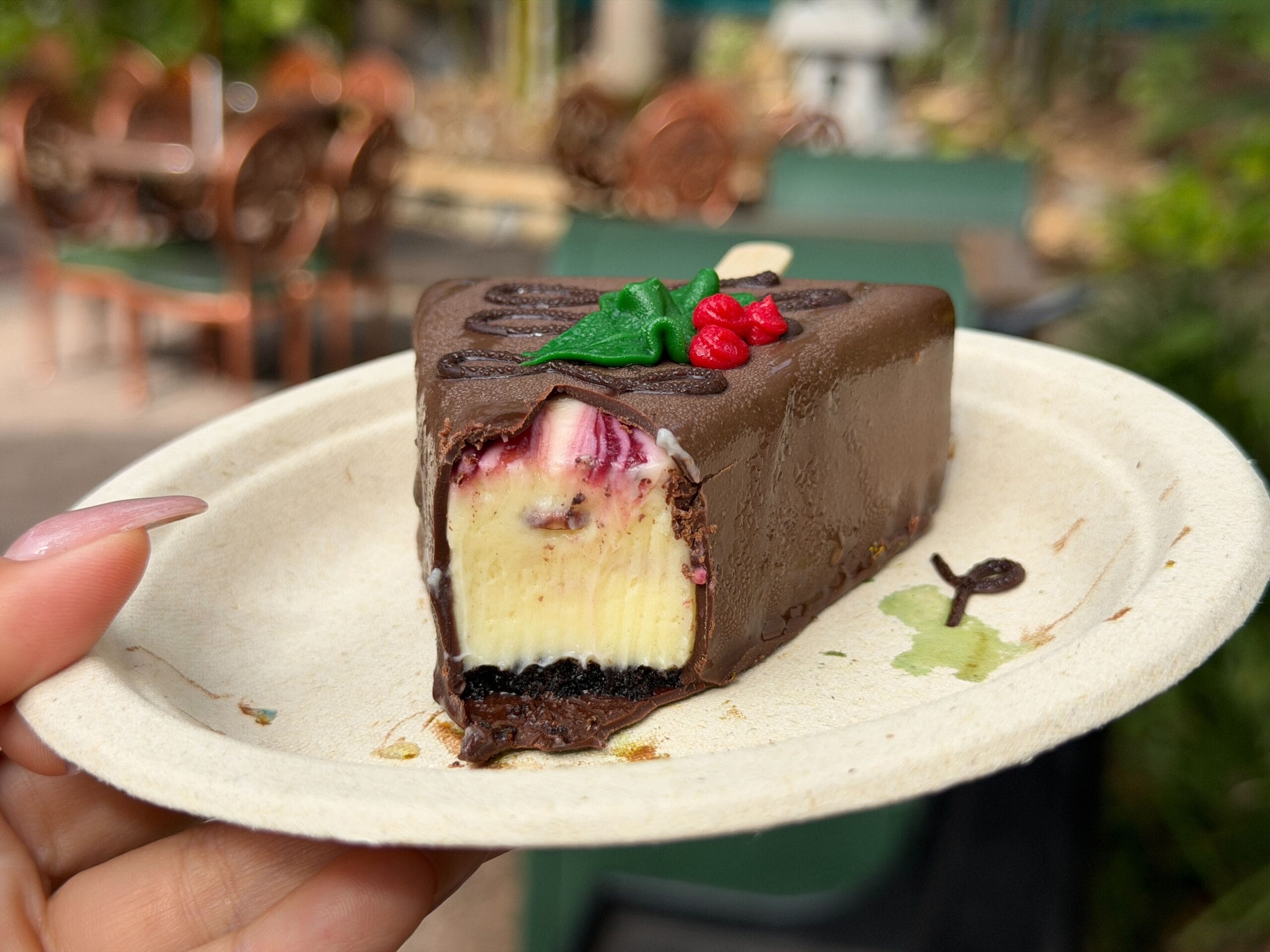 The Cranberry-Cherry Cheesecake Pop from Animal Kingdom