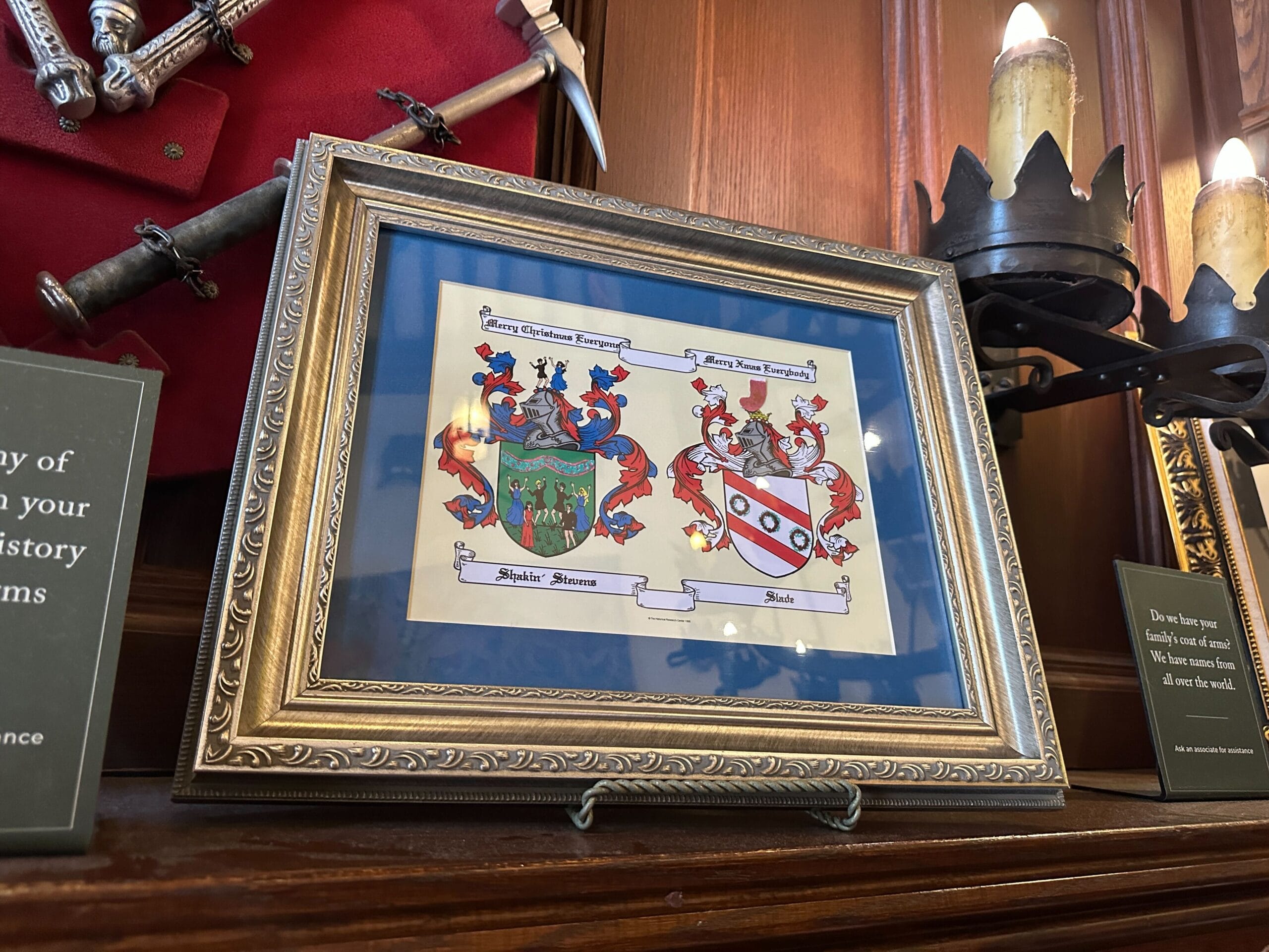 "Merry Christmas Everyone" by Shakin' Stevens and "Merry Xmas Everybody" by Slade are paired together in one piece.