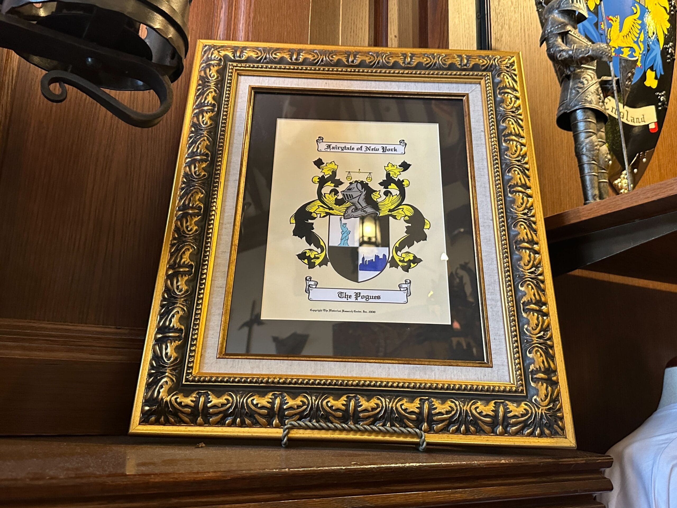 1988's "Fairytale of New York" by The Pogues gets a yellow and black crest with artwork of the Statue of Liberty and the New York City skyline.