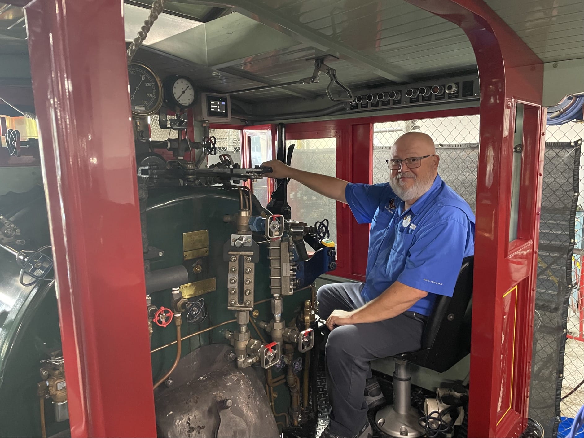 Cast Members, including Transportation Engineering Service Manager, Lou Berkheiser, restored and maintained the Walt Disney World Railroad.
