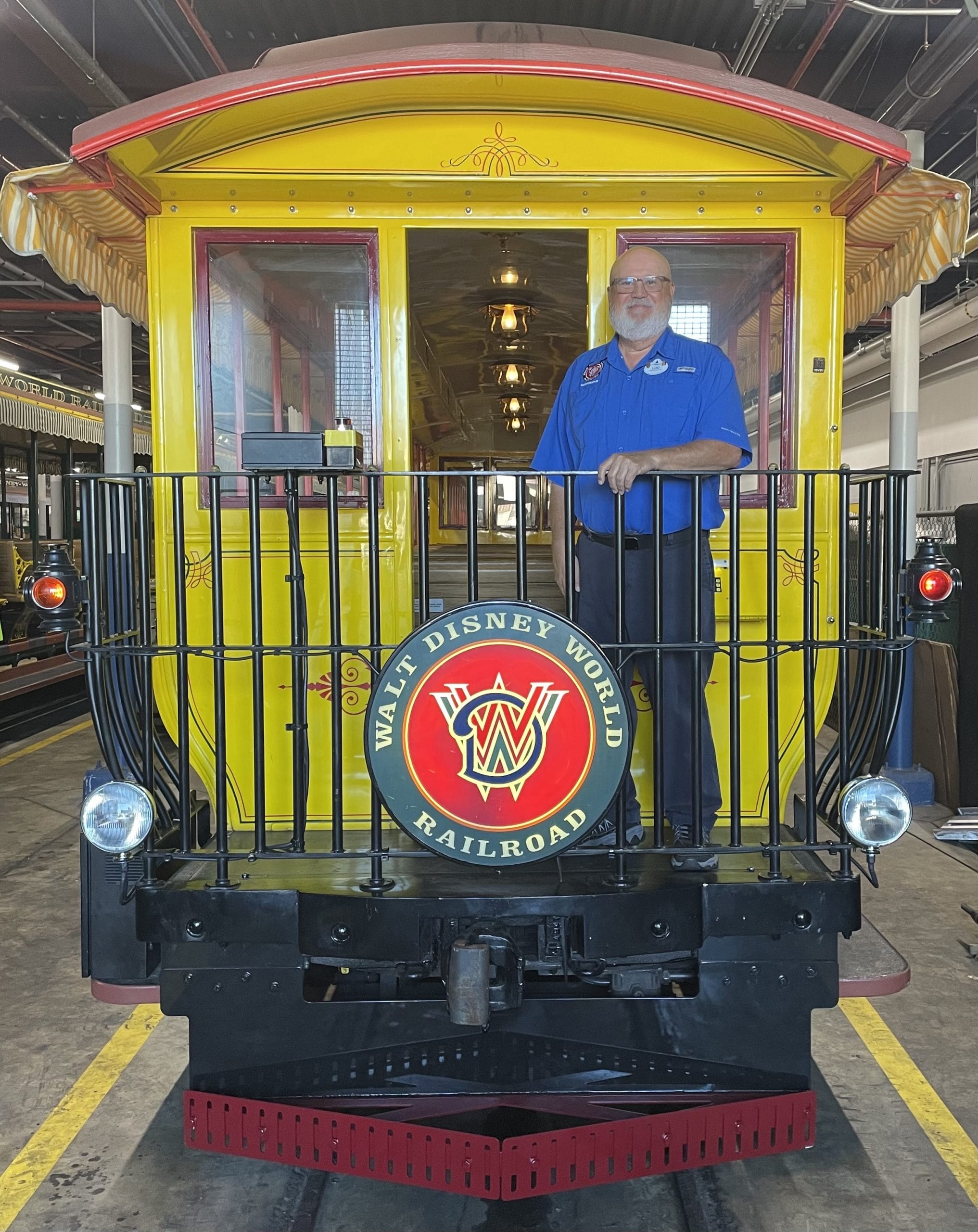 Cast Members, including Transportation Engineering Service Manager, Lou Berkheiser, restored and maintained the Walt Disney World Railroad.
