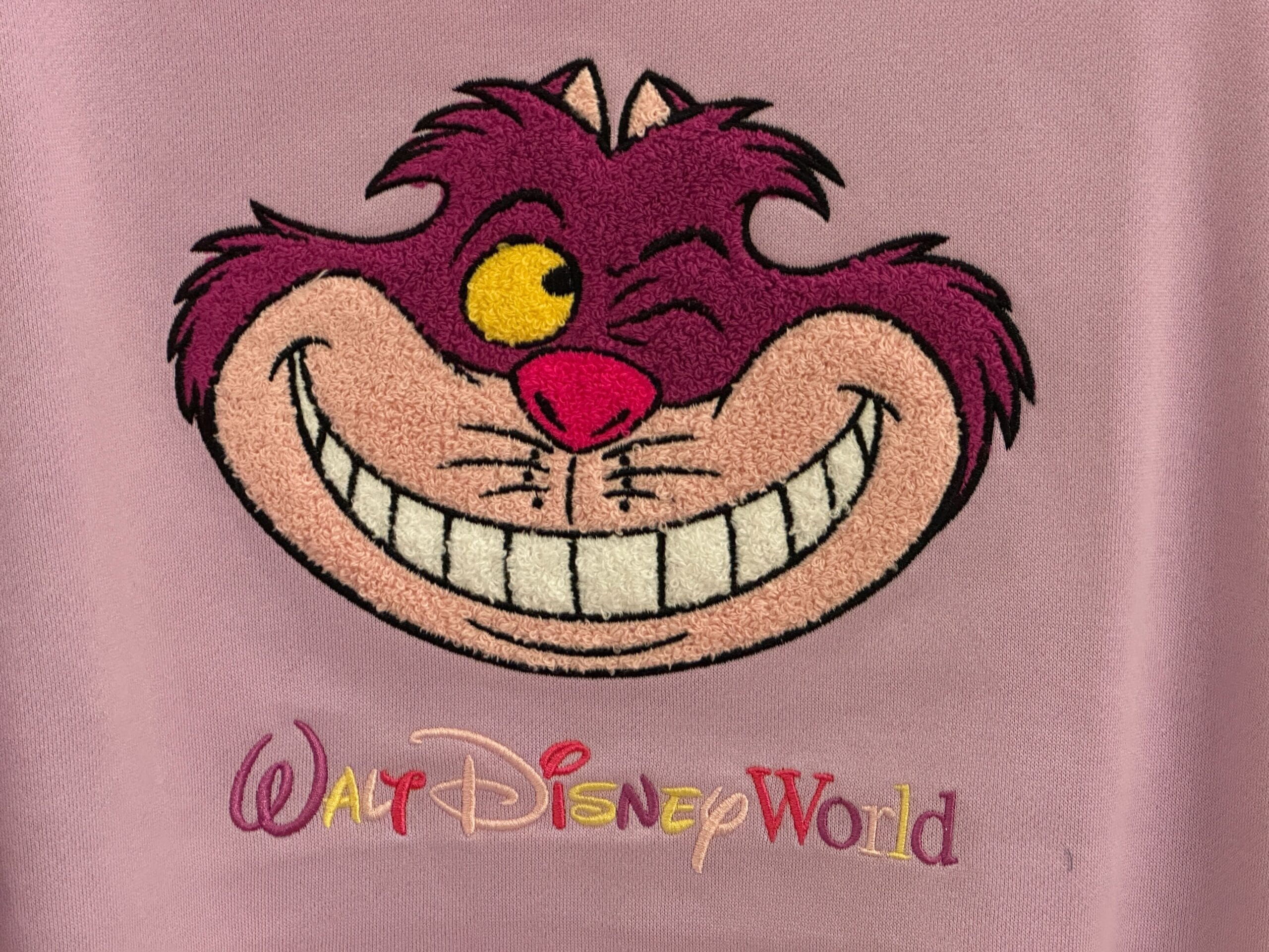 Olaf and the Cheshire Cat have arrived at Disney World in the form of character sweatshirts.