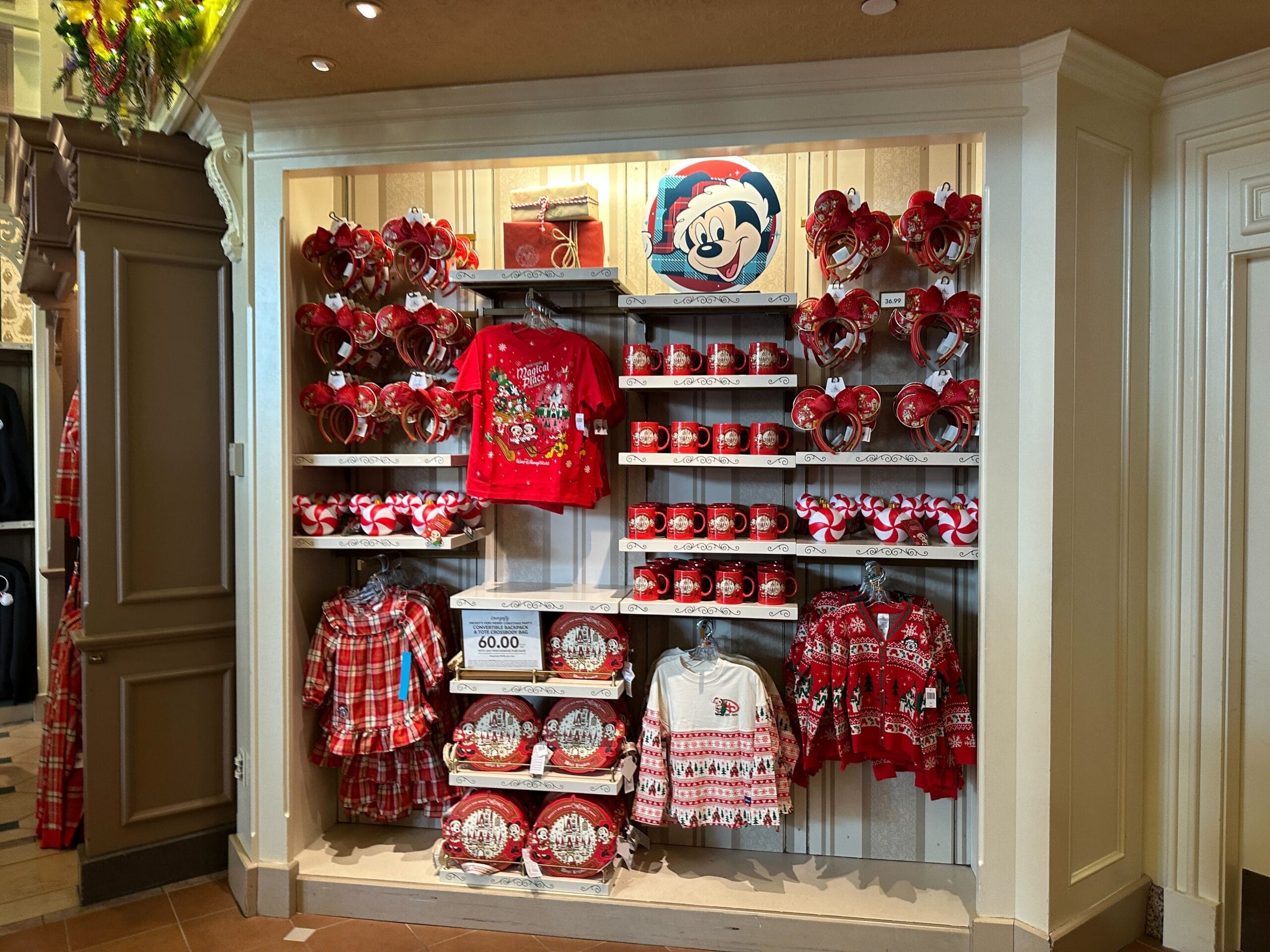 Mickey's Very Merry Christmas Party merchandise now available to day guests