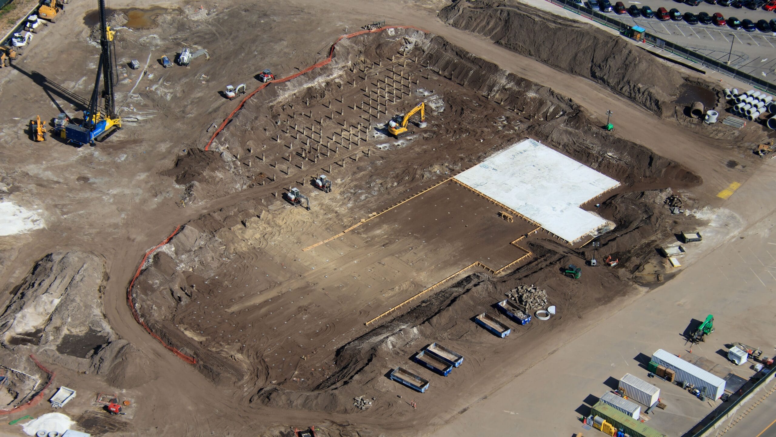 The new coaster is under construction for Monsters Inc.