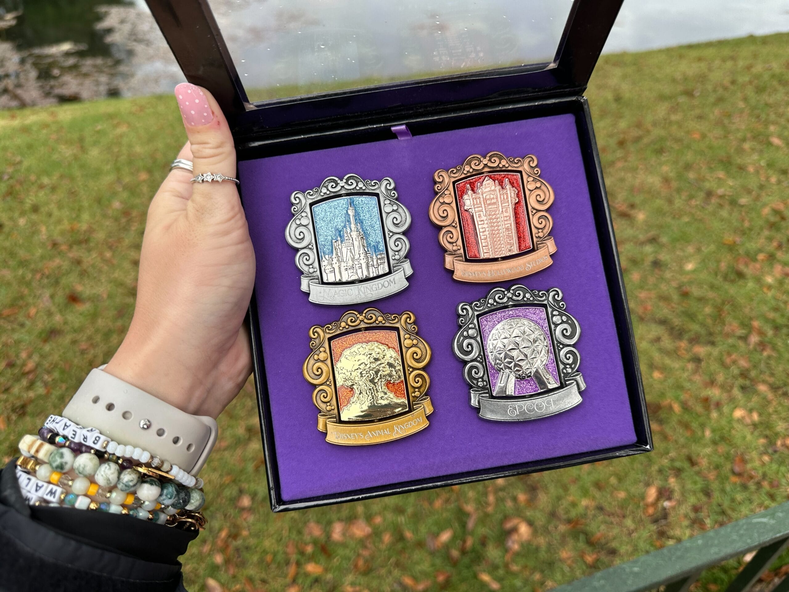 This box set by Jes Willis includes four pins, each inspired by a Walt Disney World theme park.