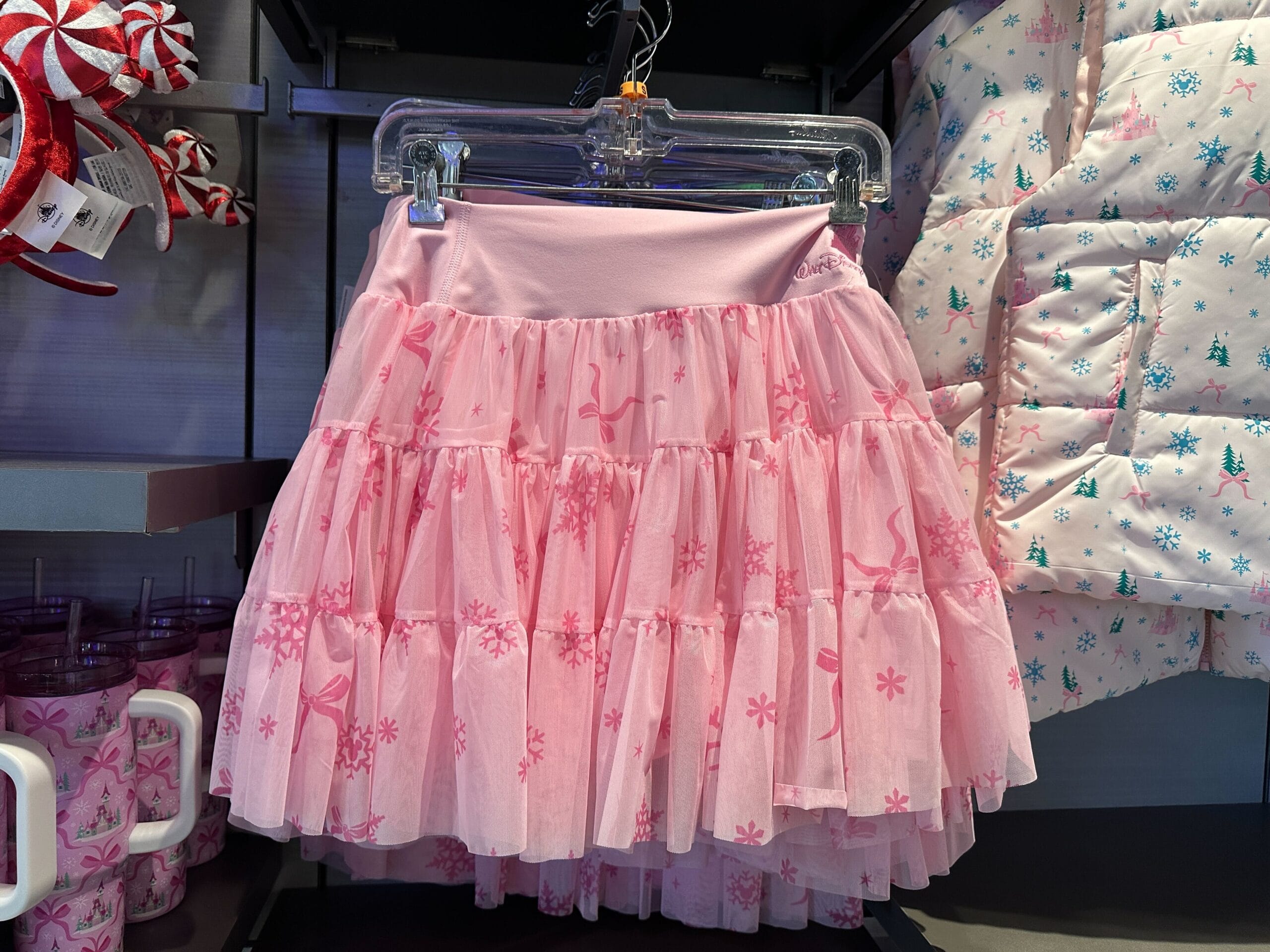 New Pastel Pink Castle Holiday Skort at Walt Disney World