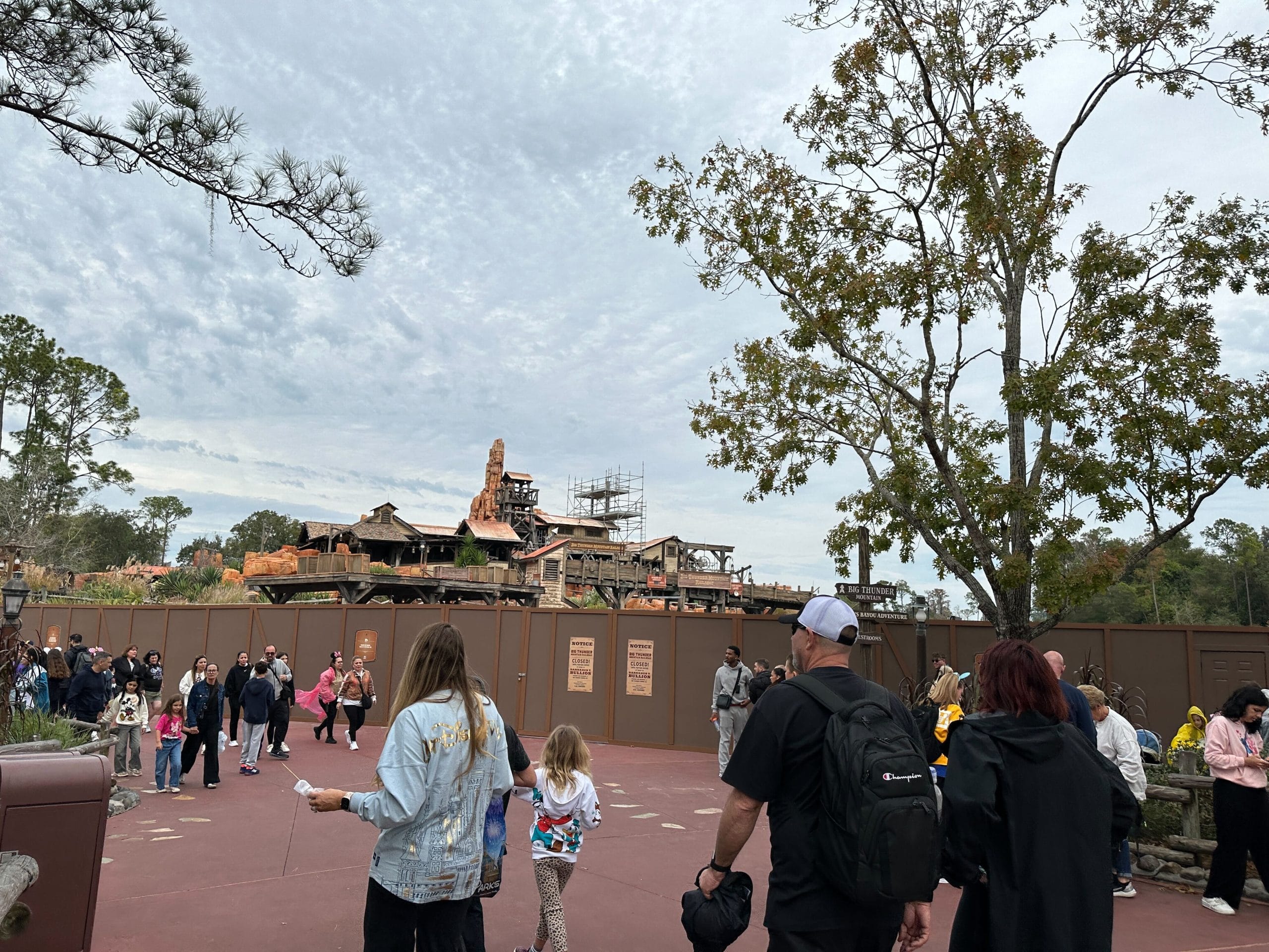 New Scaffolding Rises Up Near Big Thunder Mountain Railroad in Walt Disney World